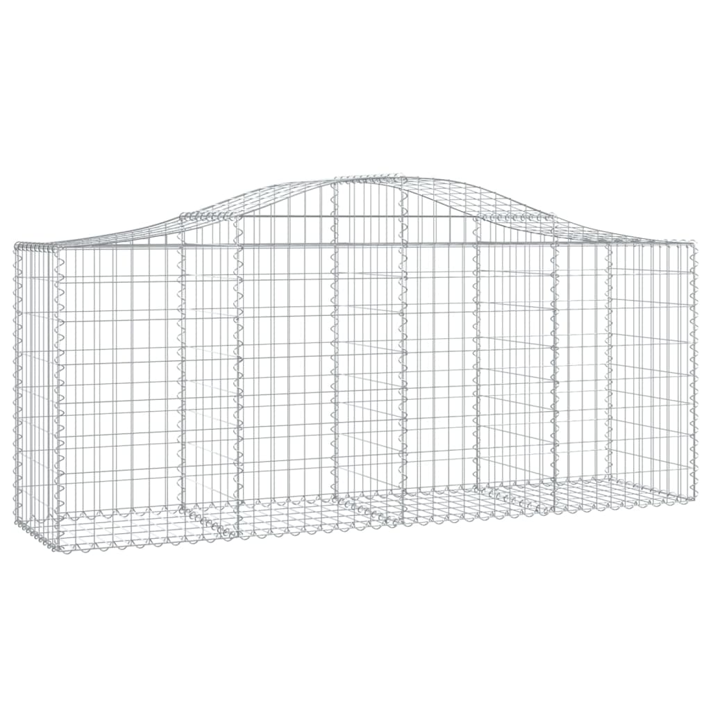 Coșuri gabion arcuite 5 buc, 200x50x80/100 cm, fier galvanizat - Lando