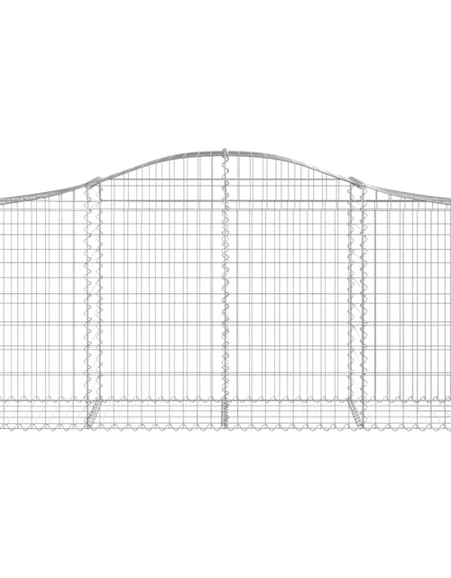 Загрузите изображение в средство просмотра галереи, Coșuri gabion arcuite 5 buc, 200x50x80/100 cm, fier galvanizat - Lando
