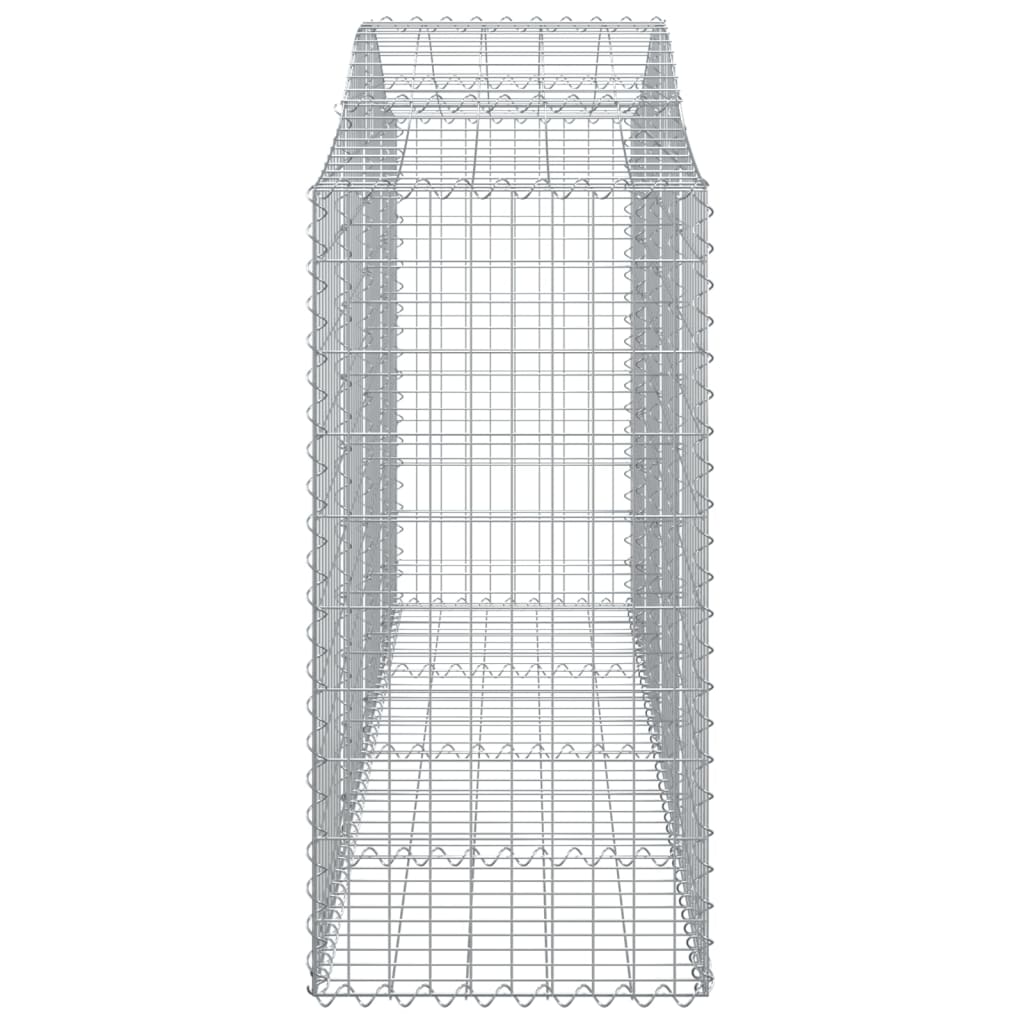 Coșuri gabion arcuite 6 buc, 200x50x100/120 cm, fier galvanizat - Lando