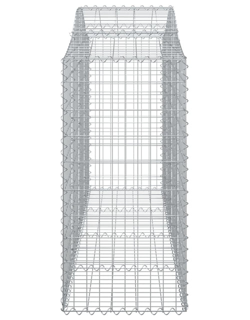 Загрузите изображение в средство просмотра галереи, Coșuri gabion arcuite 4 buc, 200x50x120/140 cm, fier galvanizat - Lando
