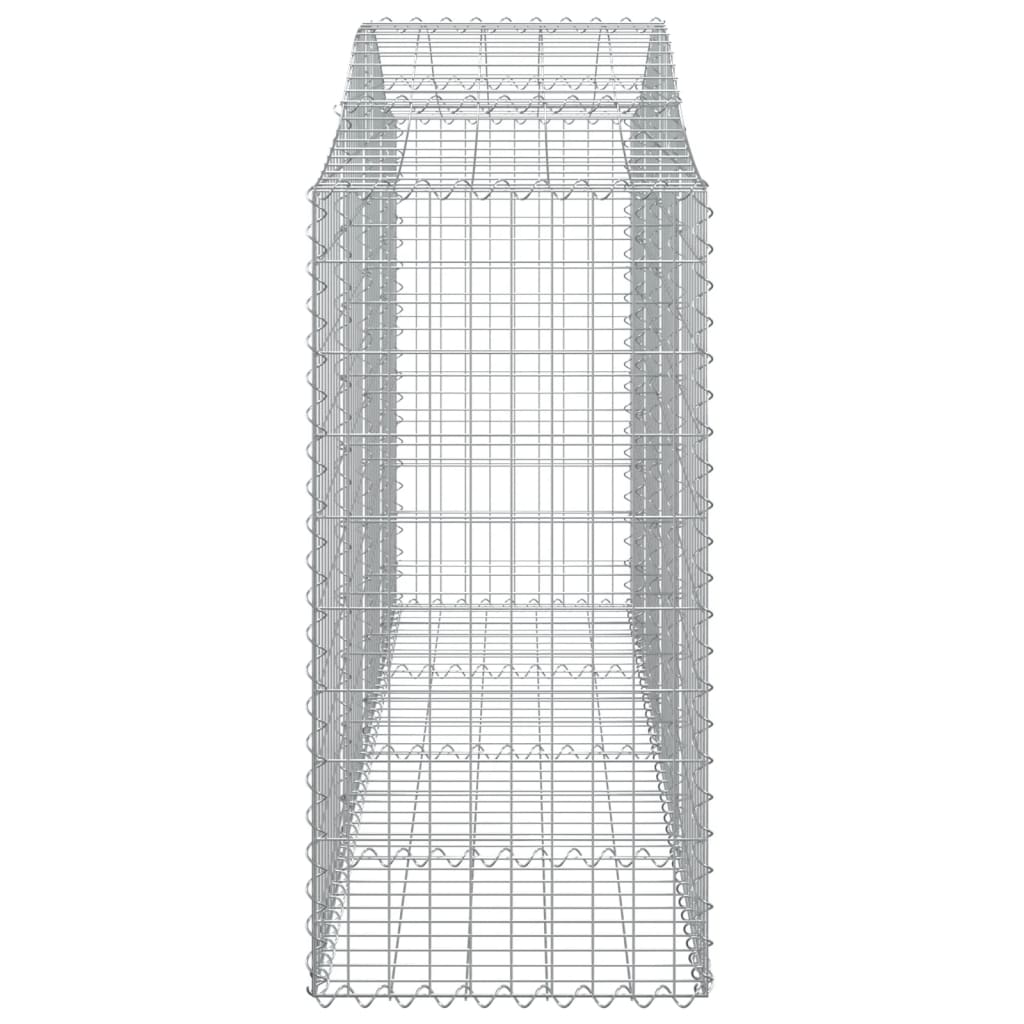 Coșuri gabion arcuite 6 buc, 200x50x120/140 cm, fier galvanizat - Lando