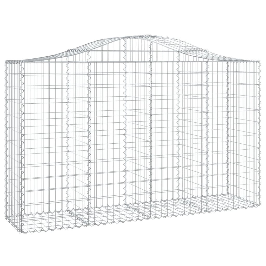 Coșuri gabion arcuite 7 buc, 200x50x120/140 cm, fier galvanizat - Lando