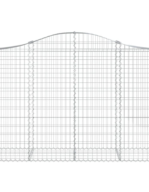 Încărcați imaginea în vizualizatorul Galerie, Coșuri gabion arcuite 7 buc, 200x50x120/140 cm, fier galvanizat - Lando
