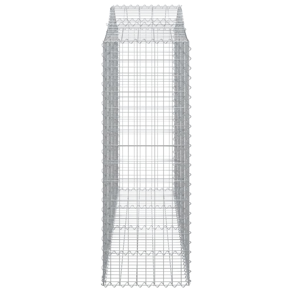 Coșuri gabion arcuite 3 buc, 200x50x140/160cm, fier galvanizat - Lando