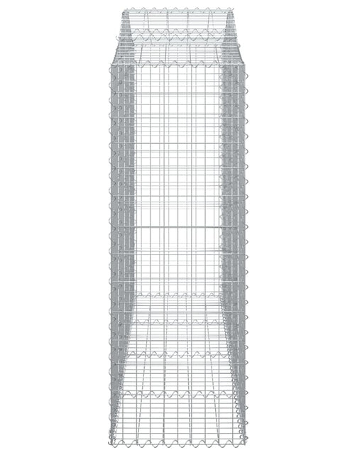 Загрузите изображение в средство просмотра галереи, Coșuri gabion arcuite 7 buc, 200x50x140/160 cm, fier galvanizat - Lando
