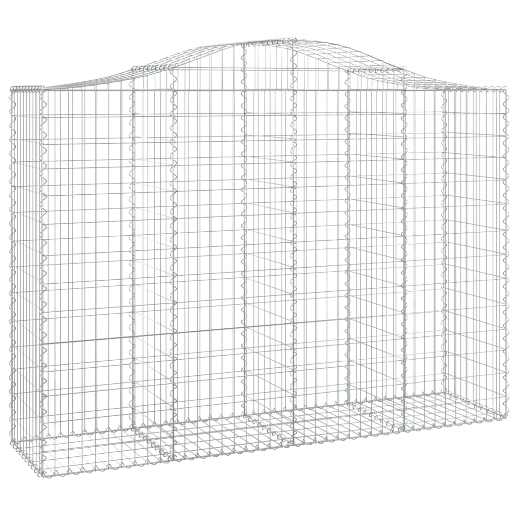 Coșuri gabion arcuite 10 buc, 200x50x140/160cm, fier galvanizat - Lando