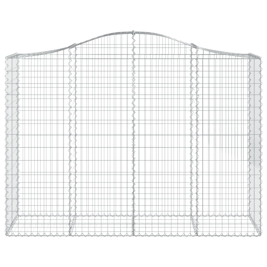 Coșuri gabion arcuite 10 buc, 200x50x140/160cm, fier galvanizat - Lando