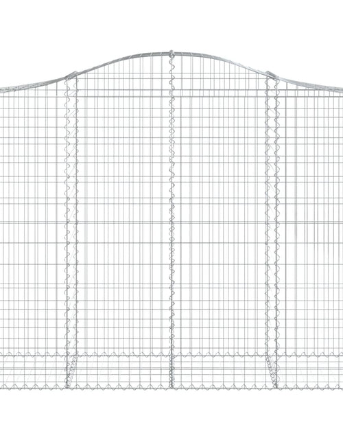 Загрузите изображение в средство просмотра галереи, Coșuri gabion arcuite 14 buc, 200x50x140/160cm, fier galvanizat - Lando
