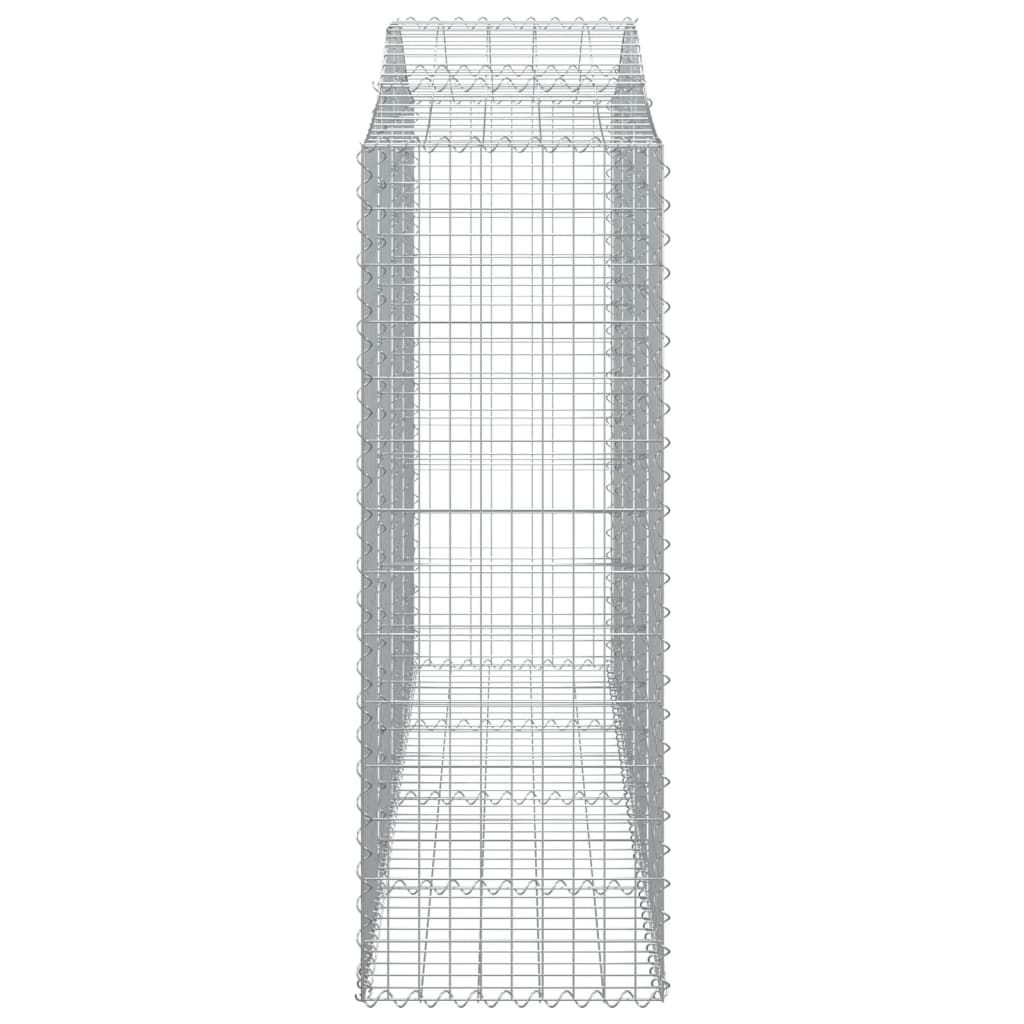 Coșuri gabion arcuite 20 buc, 200x50x140/160cm, fier galvanizat - Lando