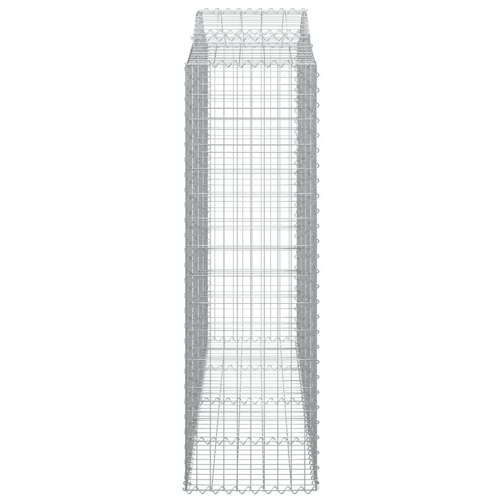 Coșuri gabion arcuite 2 buc, 200x50x160/180 cm, fier galvanizat - Lando