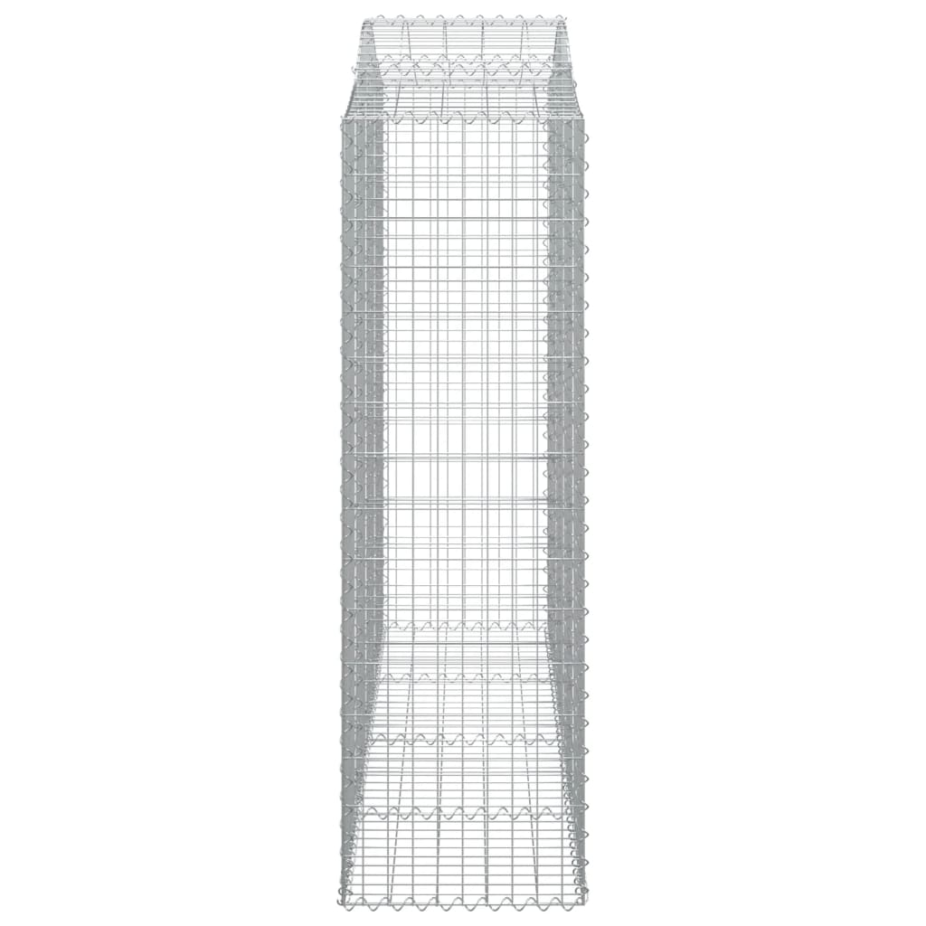 Coșuri gabion arcuite 3 buc, 200x50x160/180 cm, fier galvanizat - Lando