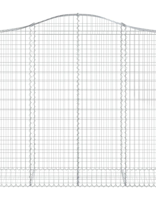 Încărcați imaginea în vizualizatorul Galerie, șuri gabion arcuite 4 buc, 200x50x160/180 cm, fier galvanizat
