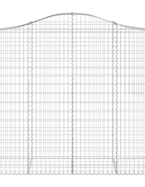 Încărcați imaginea în vizualizatorul Galerie, Coșuri gabion arcuite 10 buc, 200x50x160/180cm, fier galvanizat - Lando
