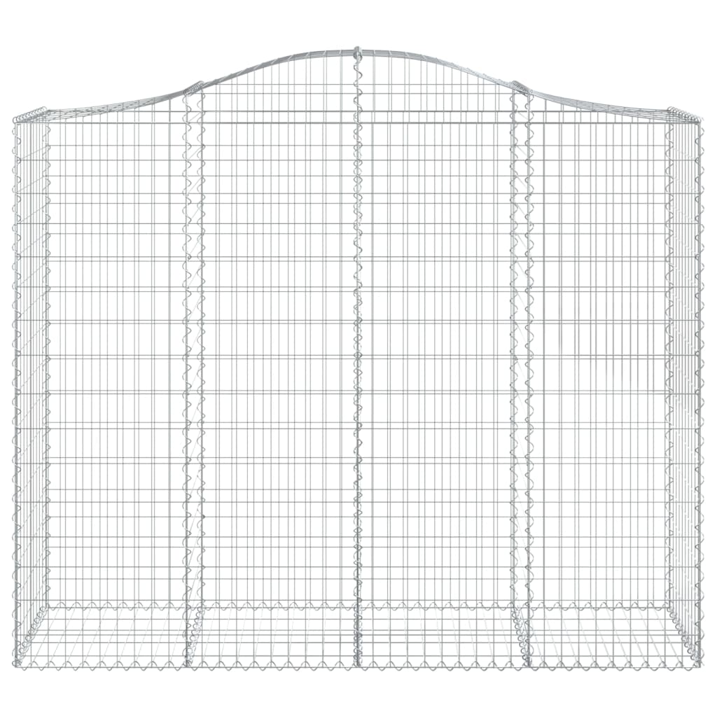 Coș gabion arcuit, 11 buc, 200x50x160/180 cm, fier galvanizat - Lando