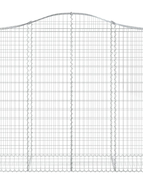 Загрузите изображение в средство просмотра галереи, Coș gabion arcuit, 13 buc, 200x50x160/180 cm, fier galvanizat - Lando
