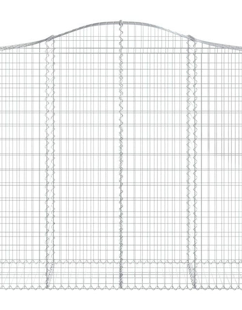 Загрузите изображение в средство просмотра галереи, Coș gabion arcuit, 15 buc, 200x50x160/180 cm, fier galvanizat - Lando
