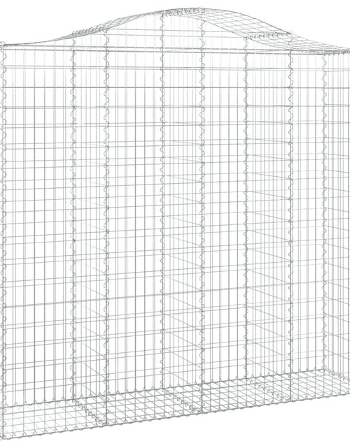 Încărcați imaginea în vizualizatorul Galerie, Coșuri gabion arcuite 7 buc, 200x50x180/200 cm, fier galvanizat - Lando
