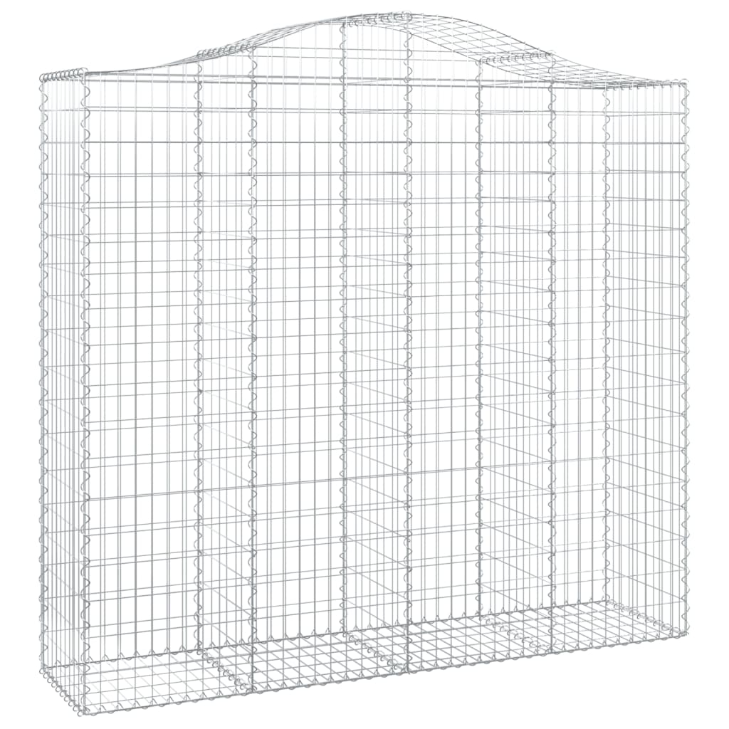 Coșuri gabion arcuite 14 buc, 200x50x180/200cm, fier galvanizat - Lando