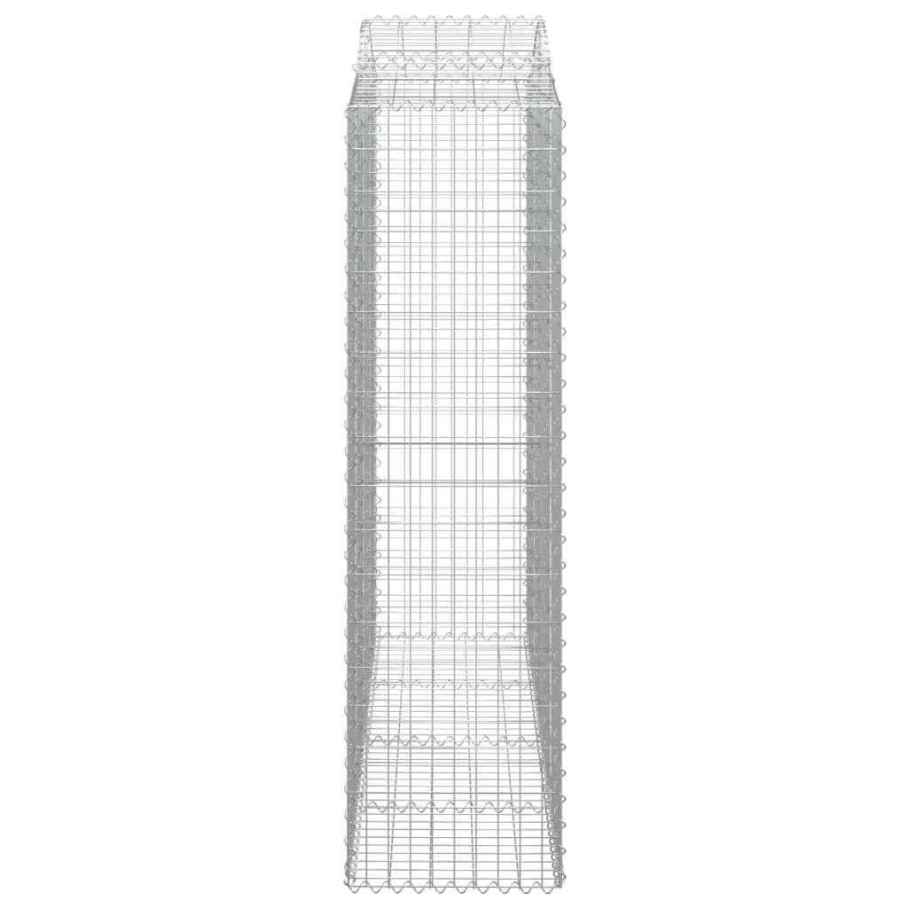 Coșuri gabion arcuite 18 buc, 200x50x180/200cm, fier galvanizat - Lando