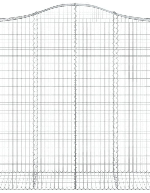Încărcați imaginea în vizualizatorul Galerie, Coșuri gabion arcuite, 2 buc 200x50x200/220 cm, fier galvanizat - Lando
