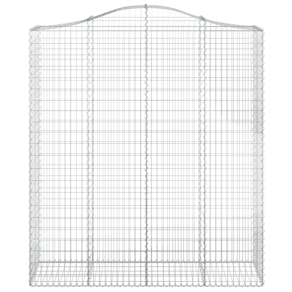 Coșuri gabion arcuite, 2 buc, 200x50x220/240cm, fier galvanizat - Lando