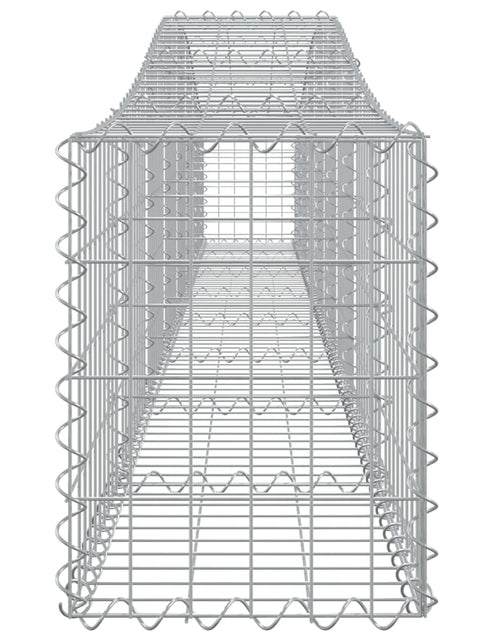 Încărcați imaginea în vizualizatorul Galerie, Coșuri gabion arcuite 2 buc, 400x30x40/60 cm, fier galvanizat - Lando
