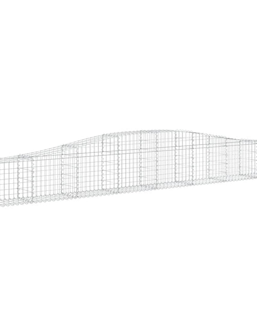 Загрузите изображение в средство просмотра галереи, Coșuri gabion arcuite 3 buc, 400x30x40/60 cm, fier galvanizat - Lando
