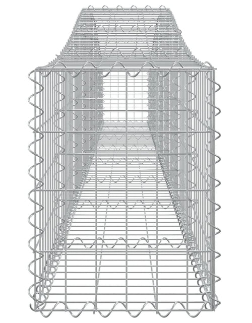 Încărcați imaginea în vizualizatorul Galerie, Coșuri gabion arcuite 3 buc, 400x30x40/60 cm, fier galvanizat - Lando
