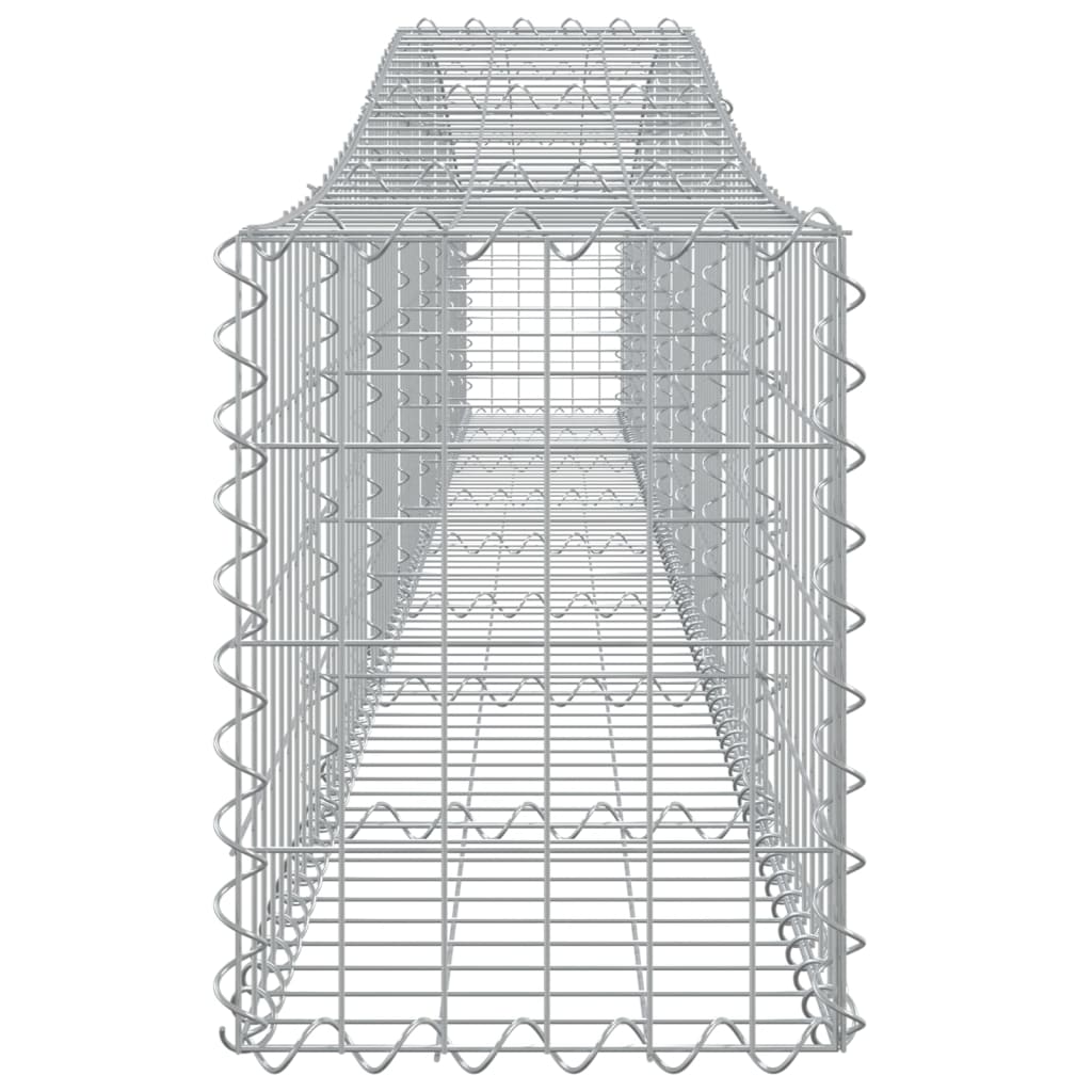 Coșuri gabion arcuite 4 buc, 400x30x40/60 cm, fier galvanizat - Lando