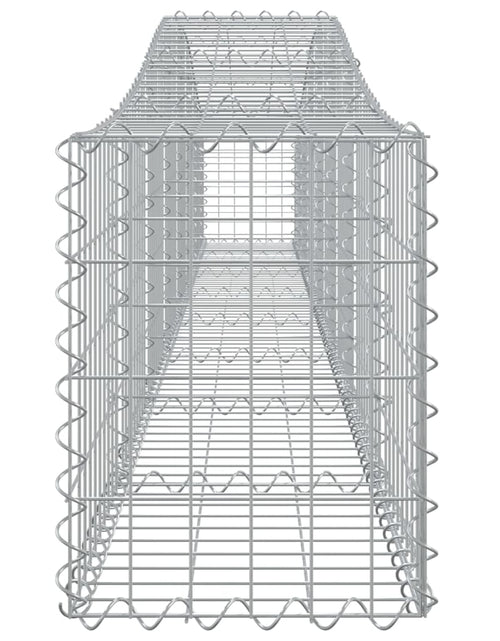 Загрузите изображение в средство просмотра галереи, Coșuri gabion arcuite 5 buc, 400x30x40/60 cm, fier galvanizat - Lando
