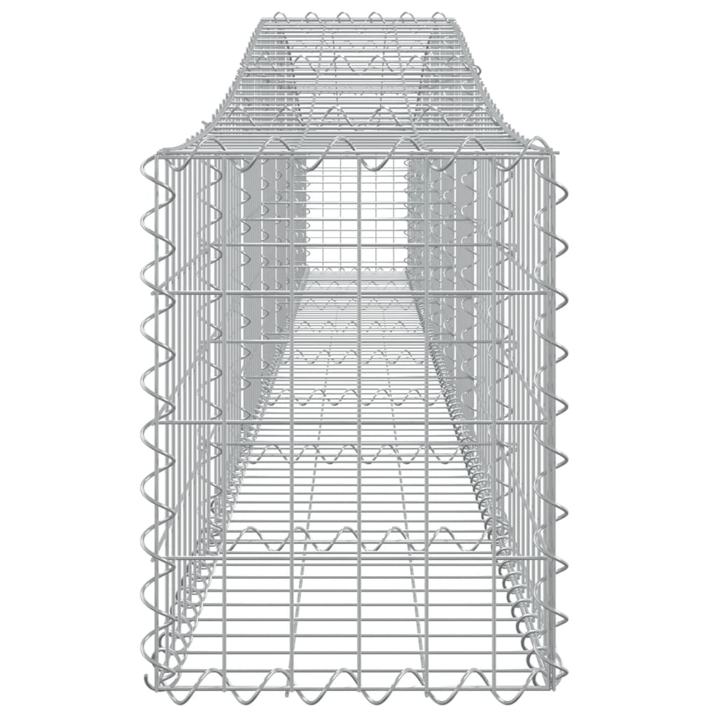 Coșuri gabion arcuite 7 buc, 400x30x40/60 cm, fier galvanizat - Lando