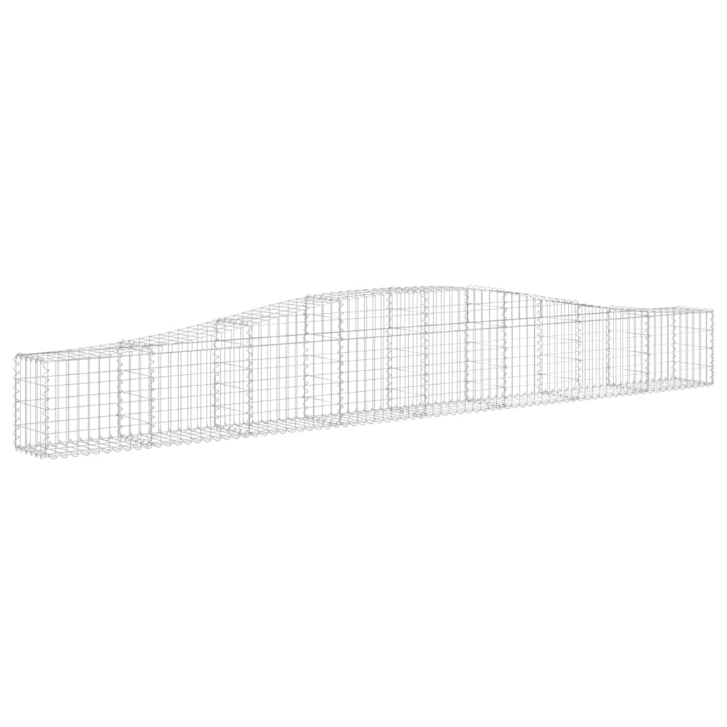 Coșuri gabion arcuite 9 buc, 400x30x40/60 cm, fier galvanizat - Lando