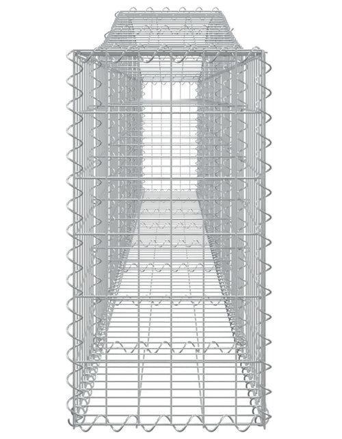 Încărcați imaginea în vizualizatorul Galerie, Coșuri gabion arcuite 2 buc, 400x30x60/80 cm, fier galvanizat - Lando
