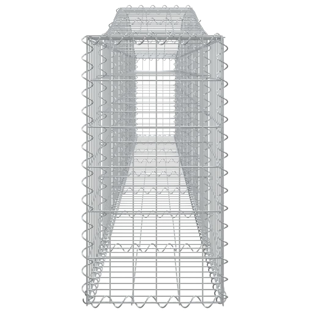 Coșuri gabion arcuite 2 buc, 400x30x60/80 cm, fier galvanizat - Lando