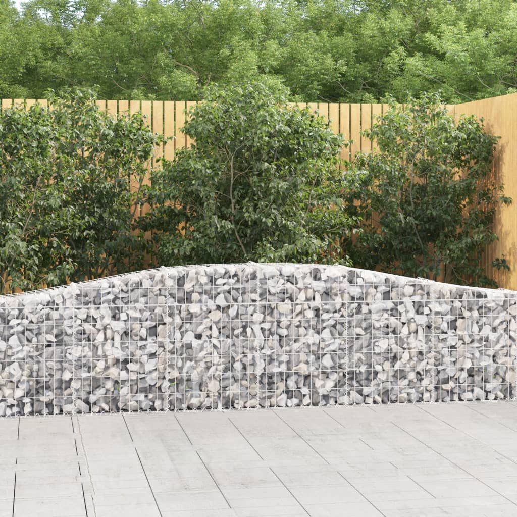 Coșuri gabion arcuite 20 buc, 400x30x60/80 cm, fier galvanizat - Lando