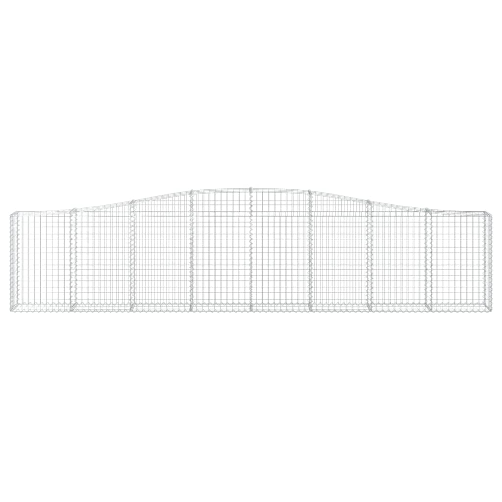 Coșuri gabion arcuite 2 buc, 400x30x80/100 cm, fier galvanizat Lando - Lando