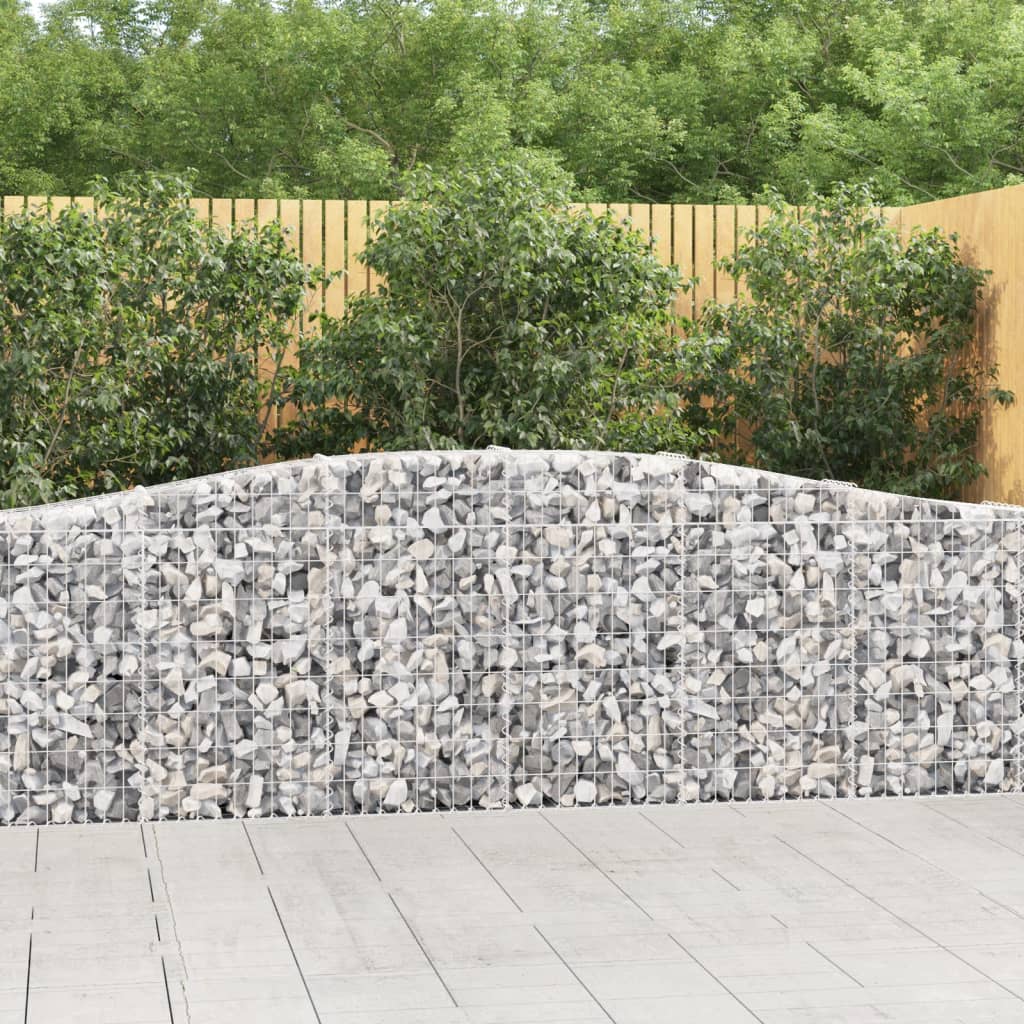 Coșuri gabion arcuite 2 buc, 400x30x80/100 cm, fier galvanizat Lando - Lando