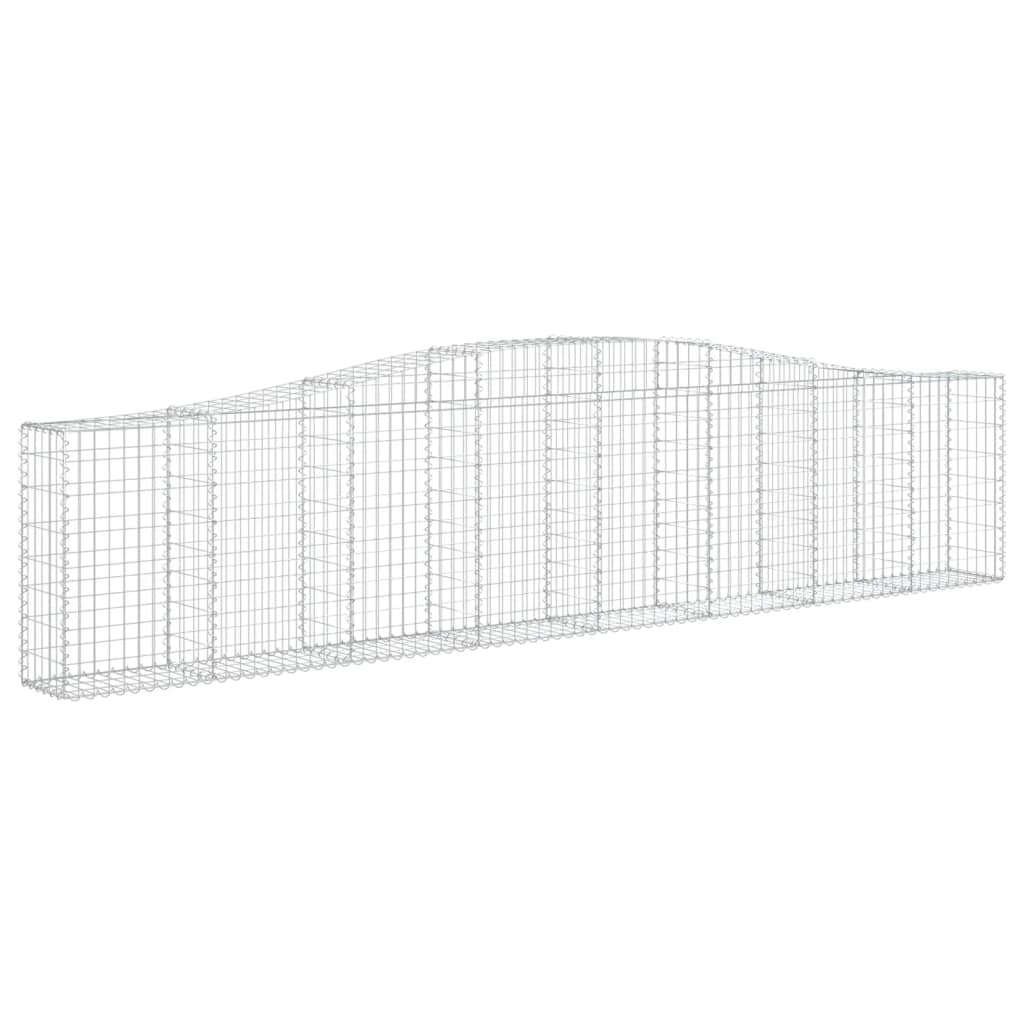 Coșuri gabion arcuite 5 buc, 400x30x80/100 cm, fier galvanizat - Lando