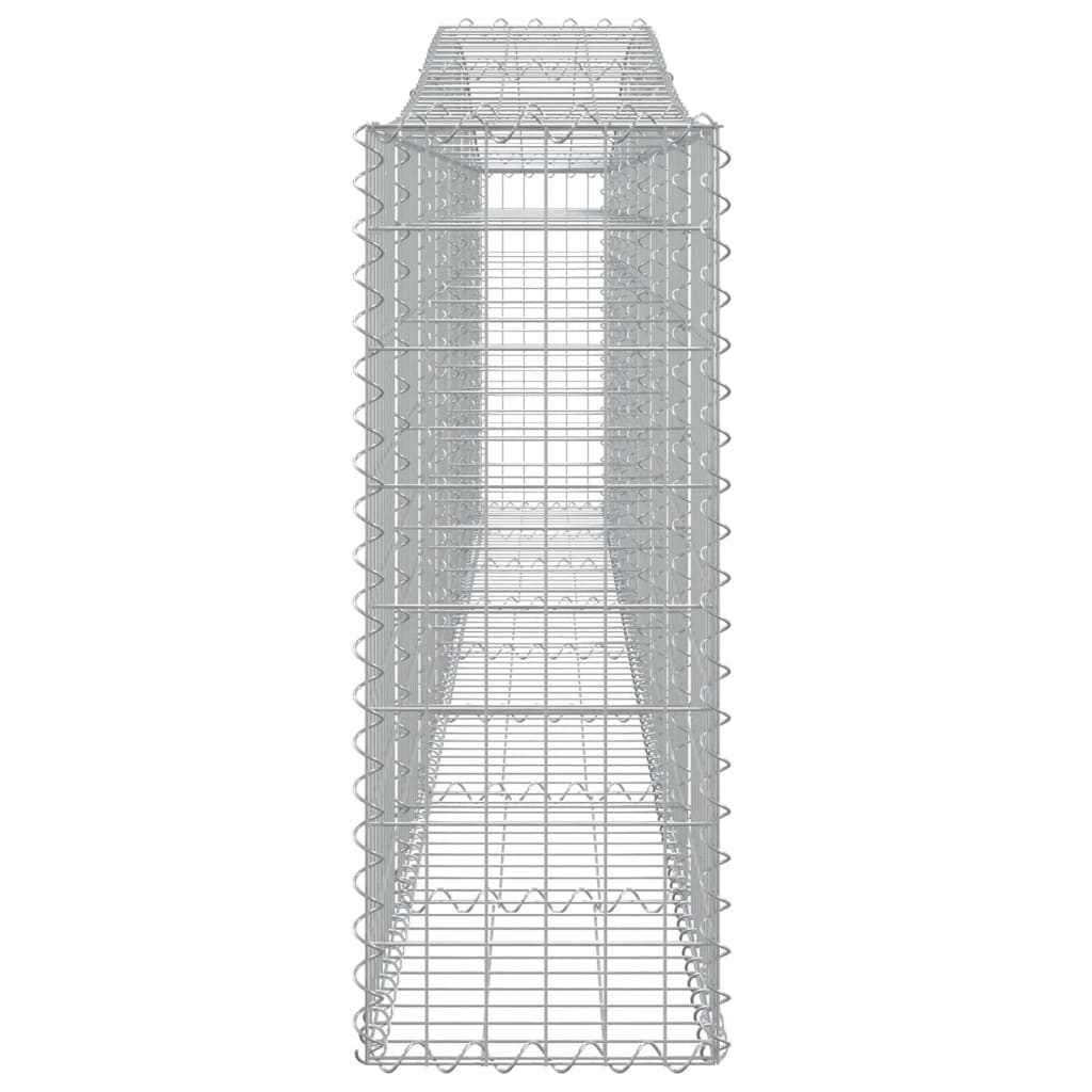 Coșuri gabion arcuite 5 buc, 400x30x80/100 cm, fier galvanizat - Lando