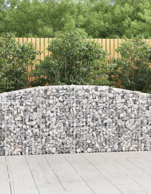 Încărcați imaginea în vizualizatorul Galerie, Coșuri gabion arcuite 5 buc, 400x30x80/100 cm, fier galvanizat - Lando
