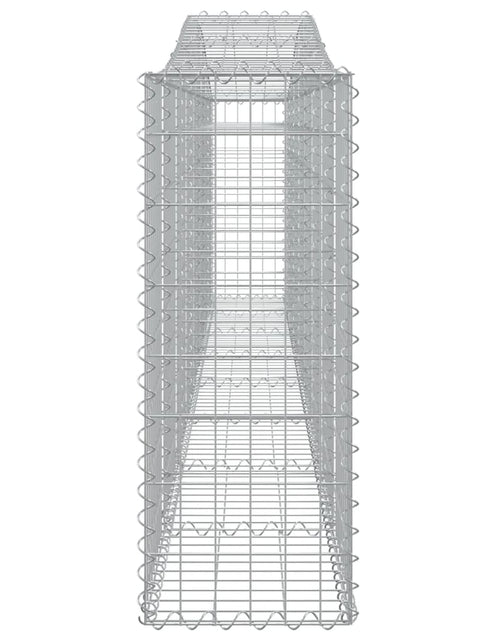 Загрузите изображение в средство просмотра галереи, Coșuri gabion arcuite 7 buc, 400x30x80/100 cm, fier galvanizat - Lando
