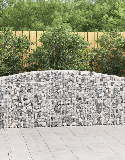 Încărcați imaginea în vizualizatorul Galerie, Coșuri gabion arcuite 7 buc, 400x30x80/100 cm, fier galvanizat - Lando
