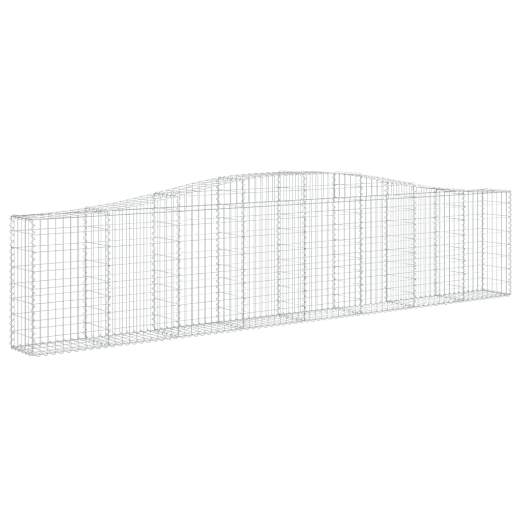 Coșuri gabion arcuite 20 buc, 400x30x80/100 cm, fier galvanizat - Lando