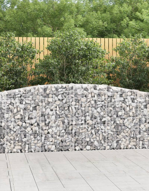 Încărcați imaginea în vizualizatorul Galerie, Coșuri gabion arcuite 25 buc, 400x30x80/100 cm, fier galvanizat - Lando
