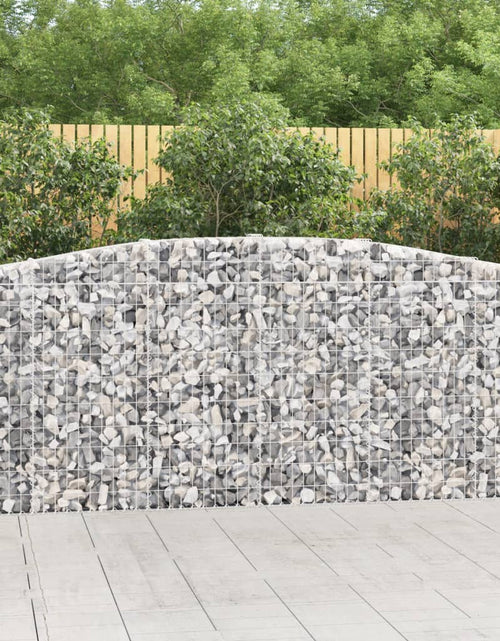 Încărcați imaginea în vizualizatorul Galerie, Coșuri gabion arcuite 5 buc, 400x30x100/120 cm fier galvanizat - Lando
