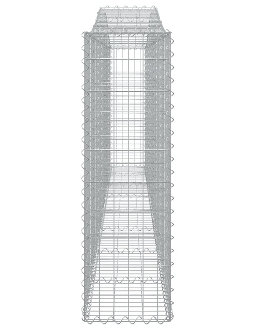 Загрузите изображение в средство просмотра галереи, Coșuri gabion arcuite 6 buc, 400x30x100/120 cm fier galvanizat - Lando
