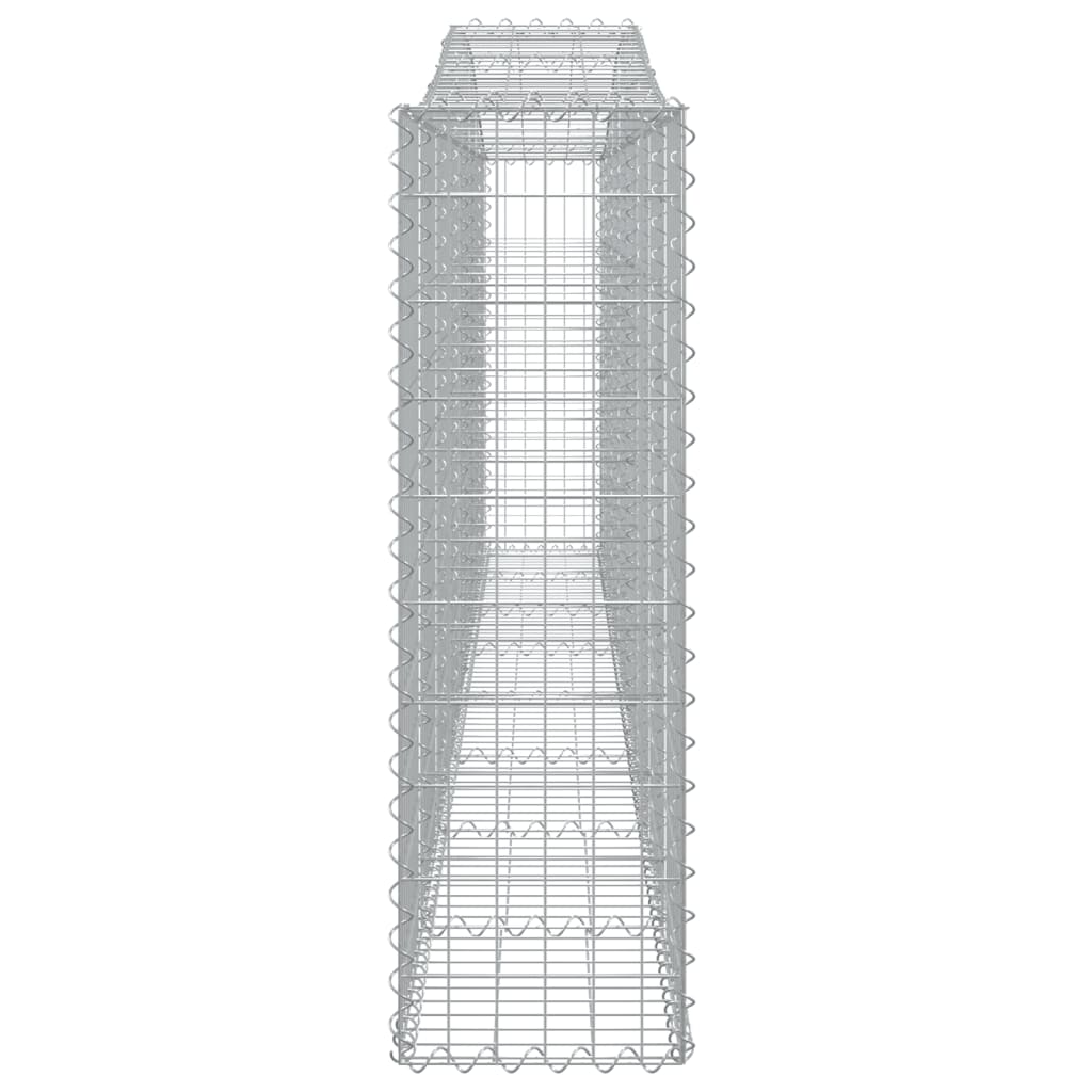 Coșuri gabion arcuite 6 buc, 400x30x100/120 cm fier galvanizat - Lando