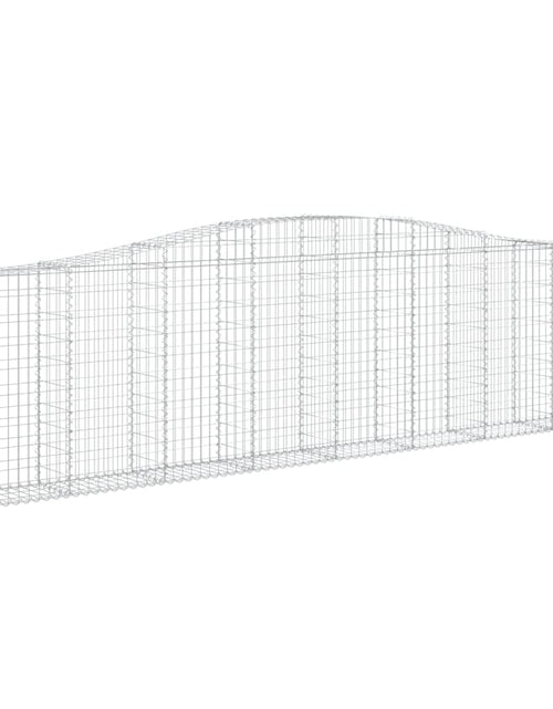 Încărcați imaginea în vizualizatorul Galerie, Coșuri gabion arcuite 8 buc, 400x30x100/120 cm fier galvanizat - Lando
