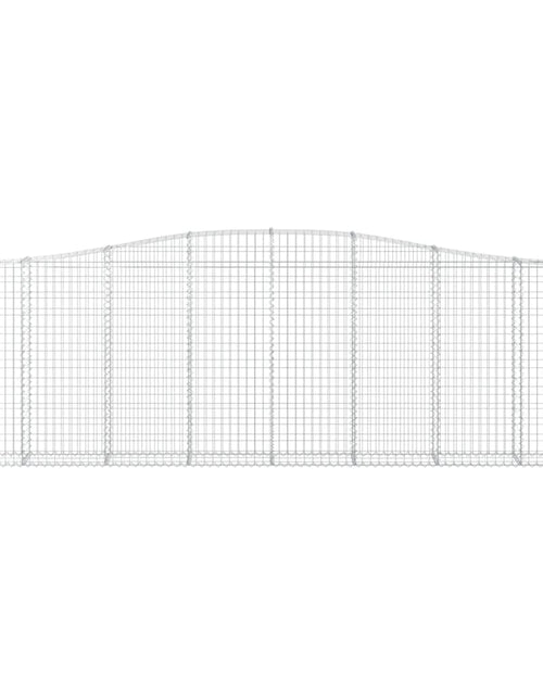 Încărcați imaginea în vizualizatorul Galerie, Coșuri gabion arcuite 6 buc. 400x30x120/140 cm fier galvanizat - Lando
