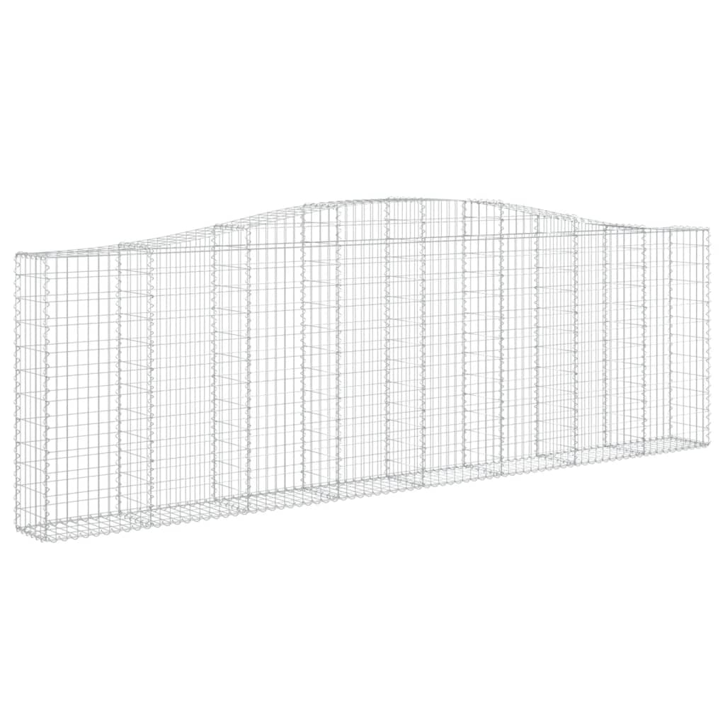 Coșuri gabion arcuite 9 buc. 400x30x120/140 cm, fier galvanizat - Lando